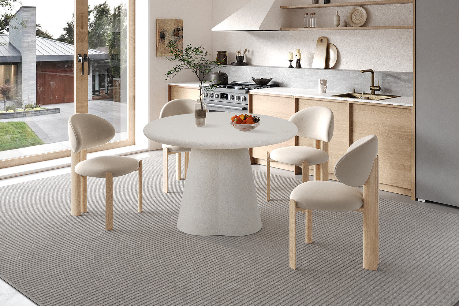 Tafel Faro 120 cm Rond Cement