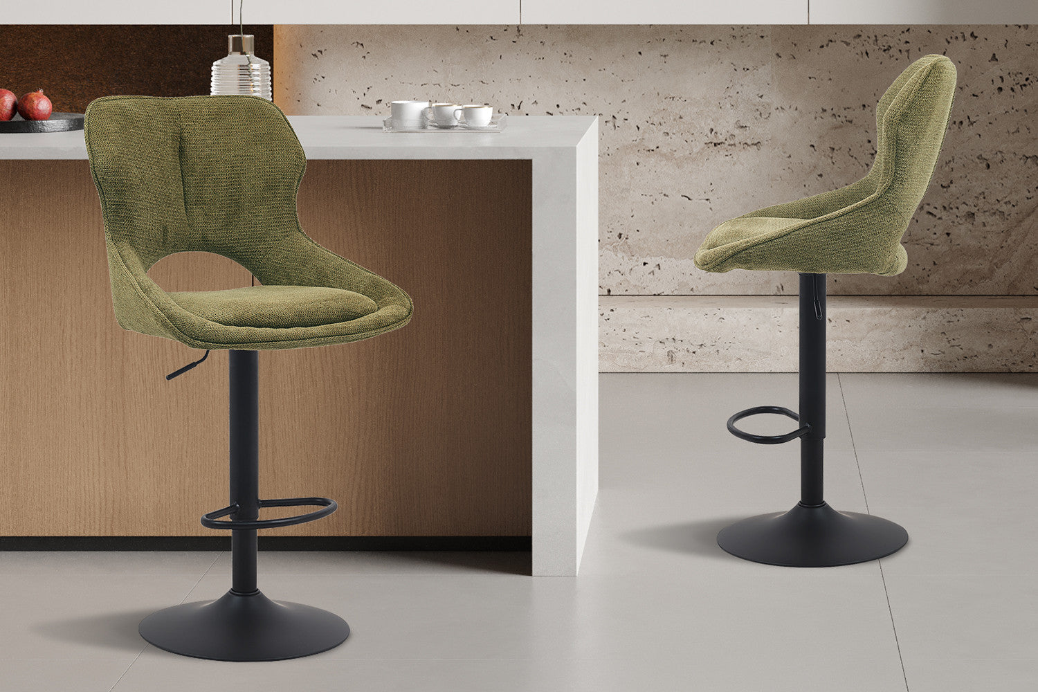 Barstoel 'Mori' Stof Ote Share 353 Groen