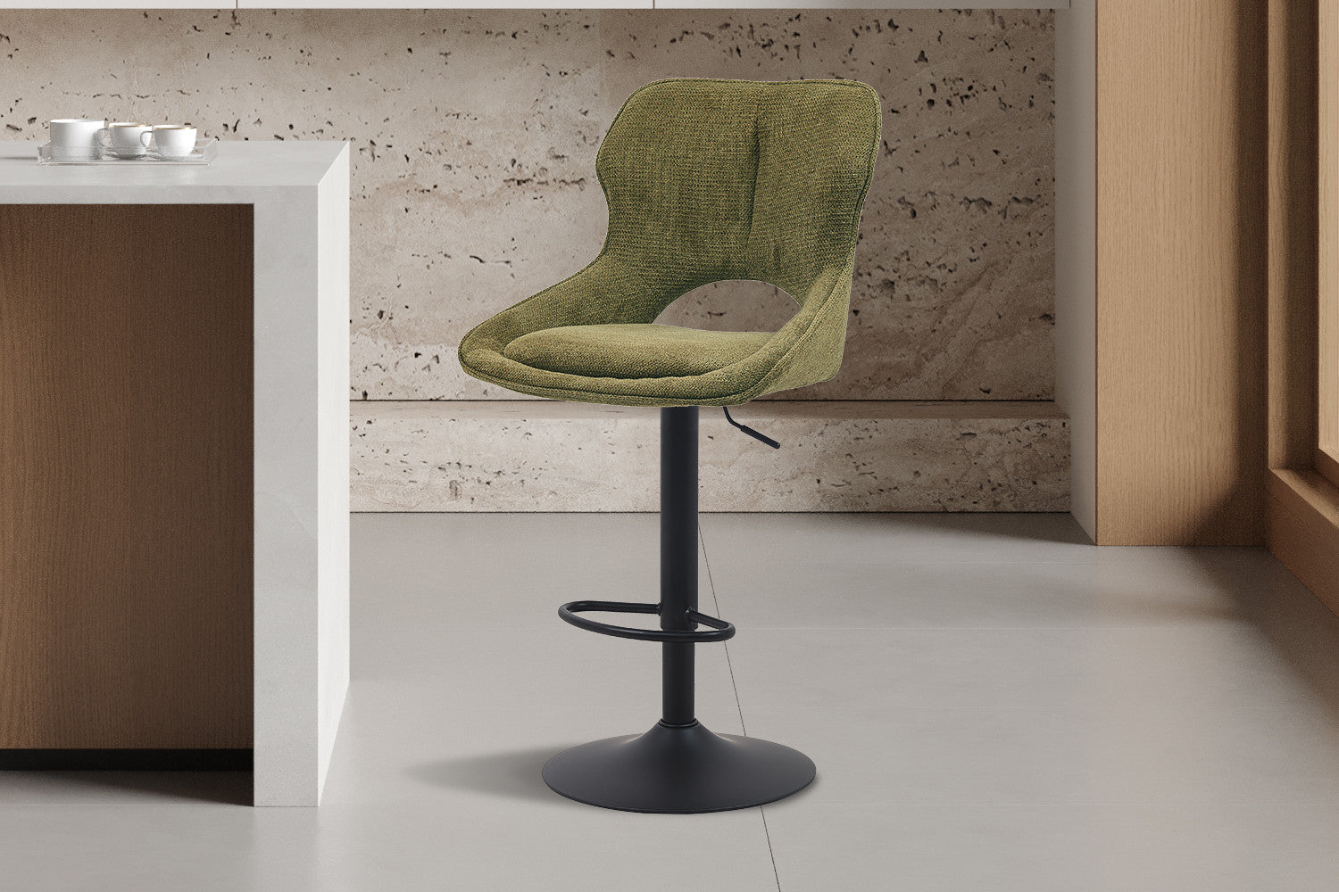 Barstoel 'Mori' Stof Ote Share 353 Groen