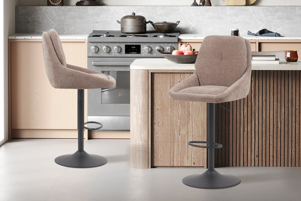 Barstoel 'Sabine' Stof Ote Sea 173 Draaibaar Zand