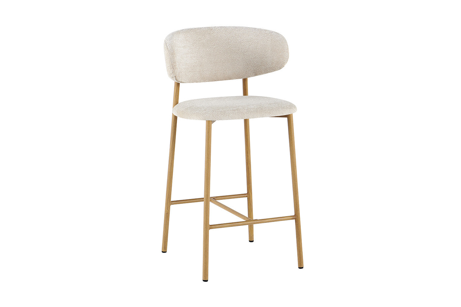 Counterstoel 'Coco' Naturel - Stof Raven 24 Beige