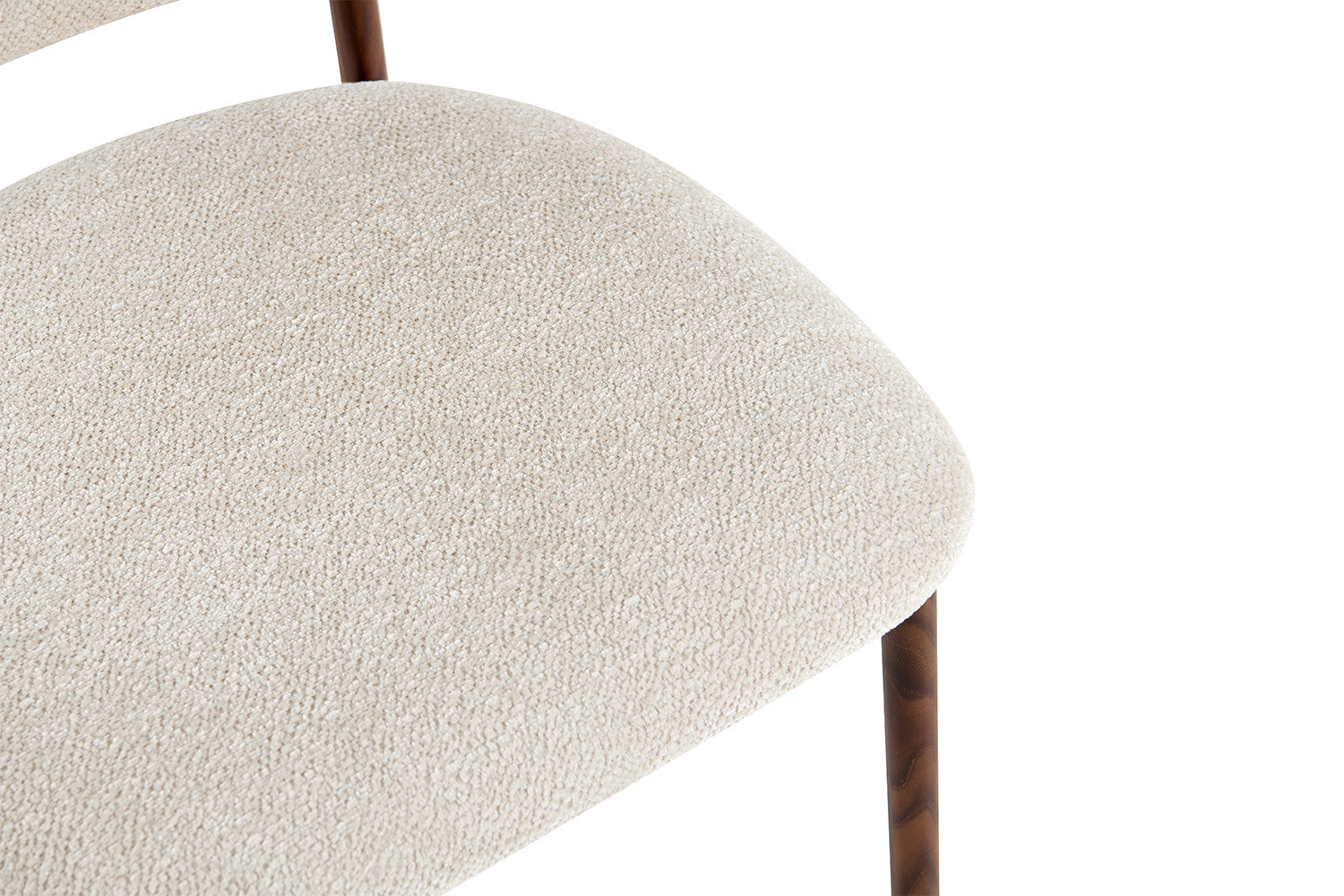 Counterstoel 'Coco' Walnoot - Stof Raven 24 Beige