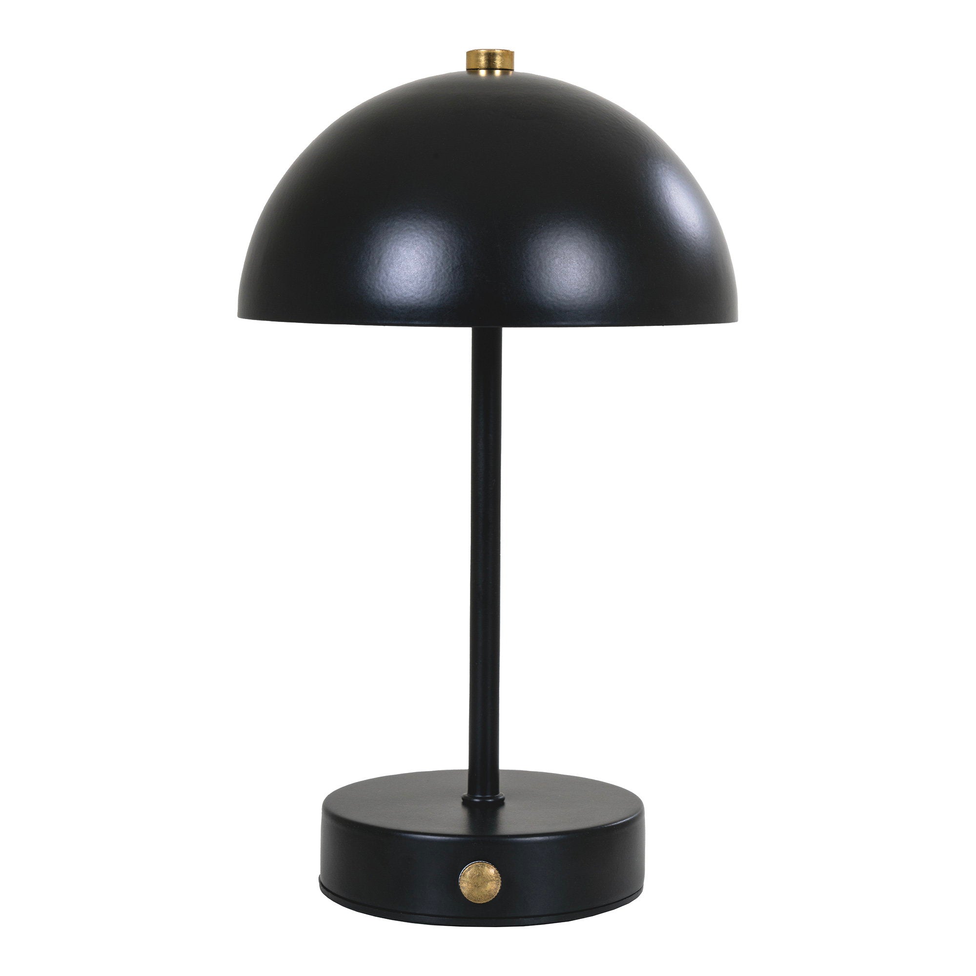 Holt Tafellamp, oplaadbaar in metalen zwart/messing