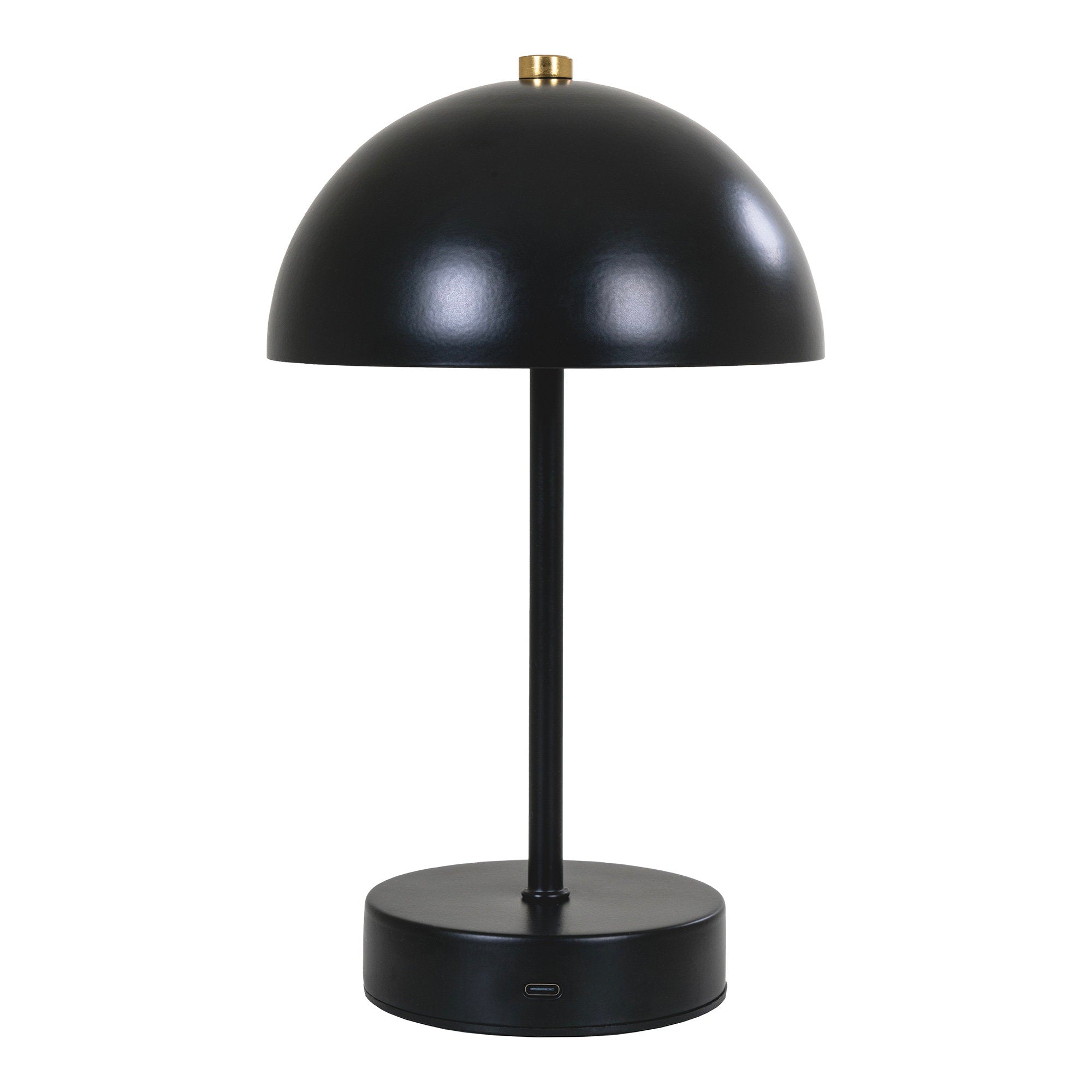 Holt Tafellamp, oplaadbaar in metalen zwart/messing
