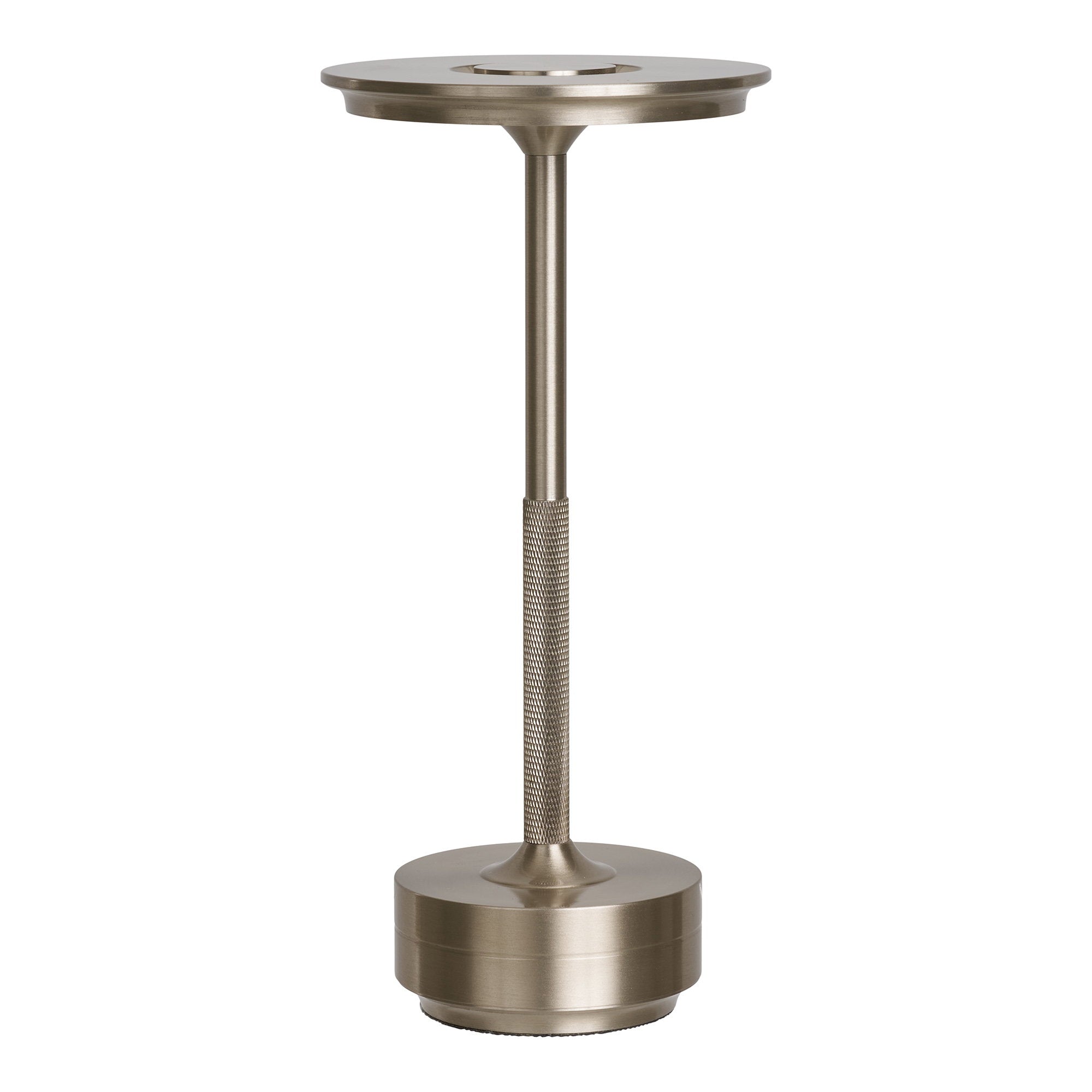 Lyneham Tafellamp, oplaadbaar in metalen zilver