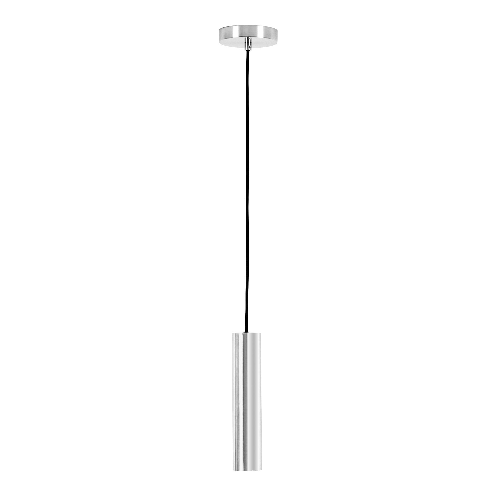 Parijs Hanglamp – Zilverkleurige metalen hanglamp Ø6 cm