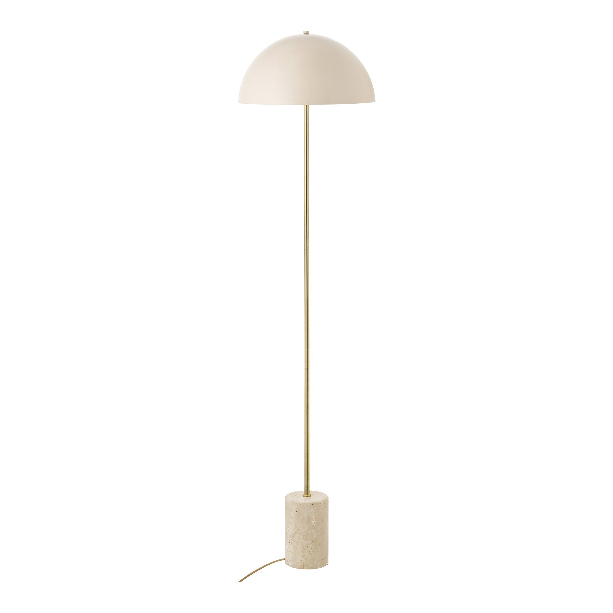 Sheffield Vloerlamp – Stijlvolle vloerlamp van marmer en metaal in beige tint