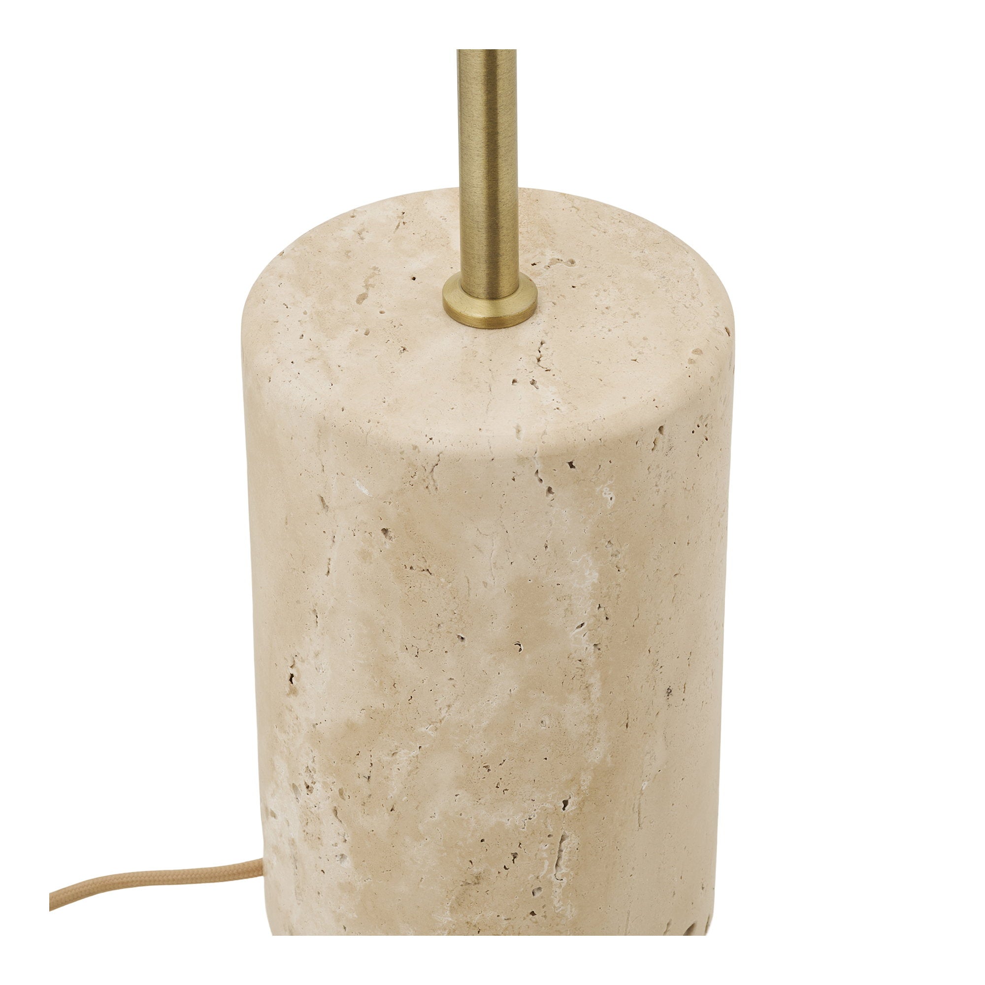 Sheffield Vloerlamp – Stijlvolle vloerlamp van marmer en metaal in beige tint