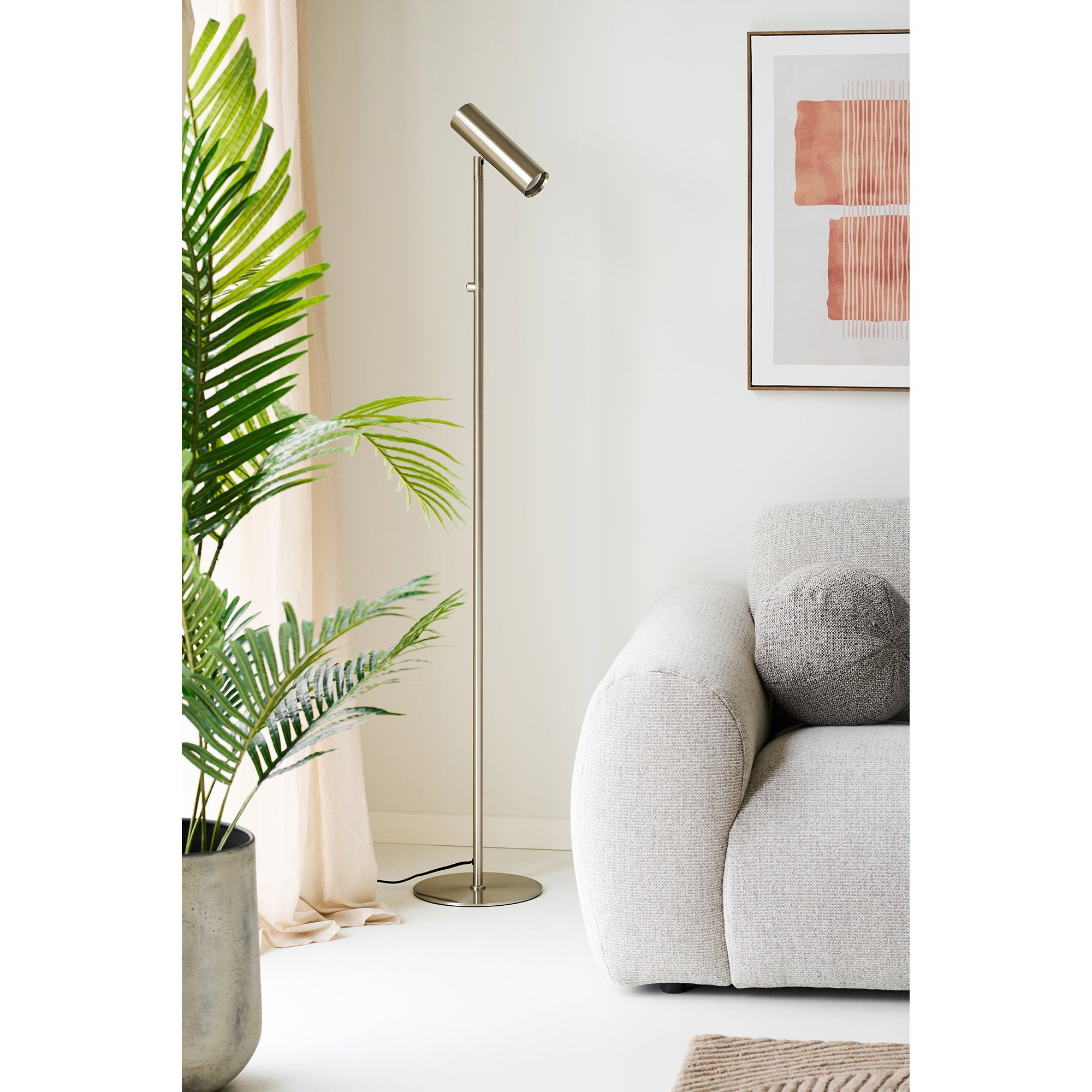 Paris zilveren vloerlamp