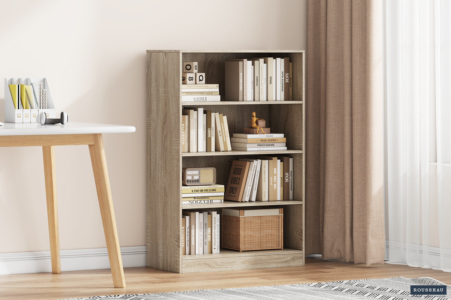 SALE - Boekenkast 'Space' 3 legplanken Sonoma