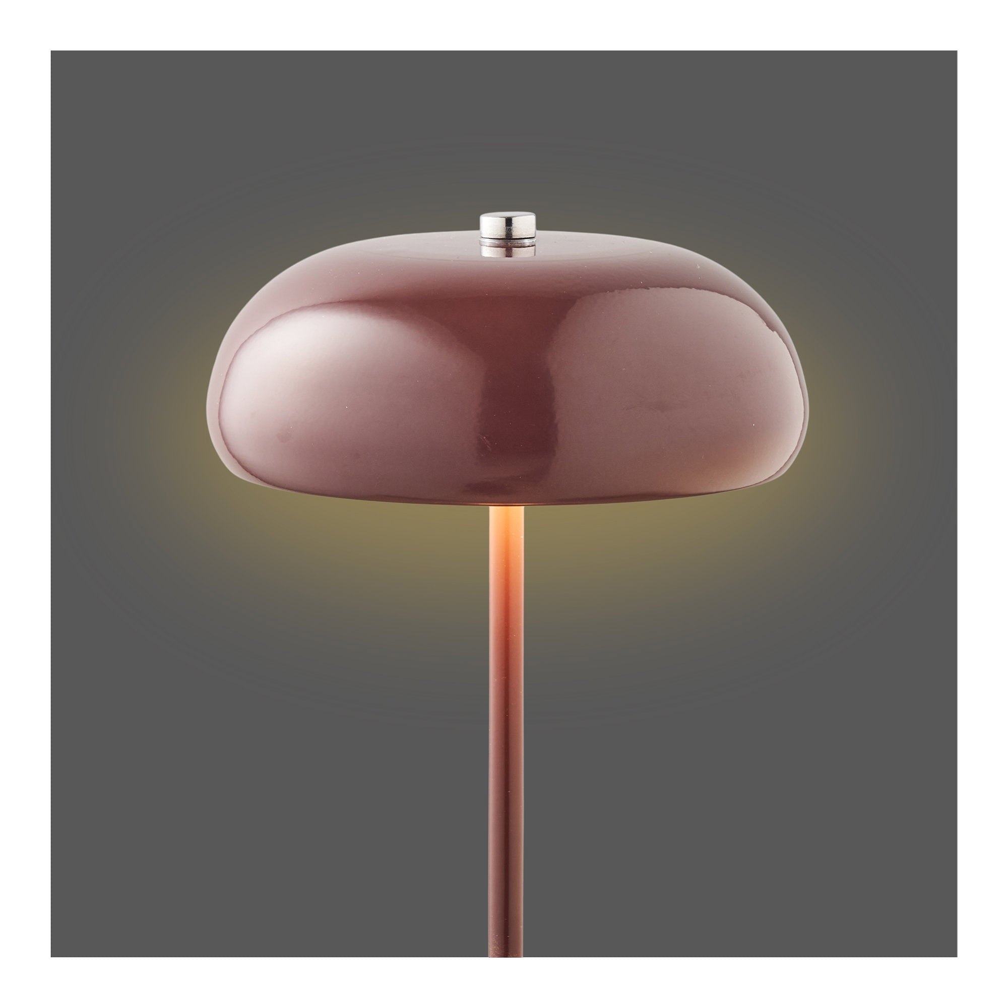 Margate tafellamp, oplaadbaar in metalen bordeauxrood ø16 cm