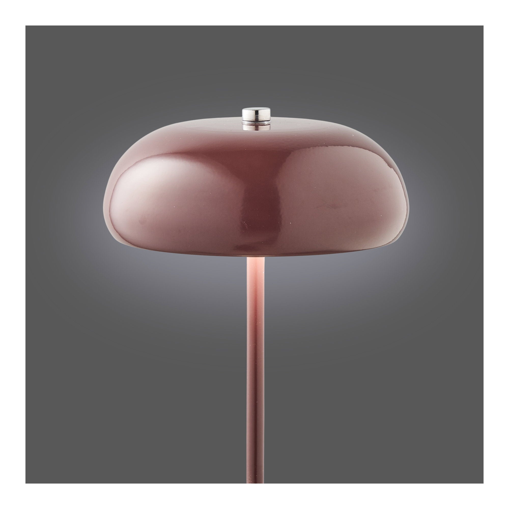 Margate tafellamp, oplaadbaar in metalen bordeauxrood ø16 cm