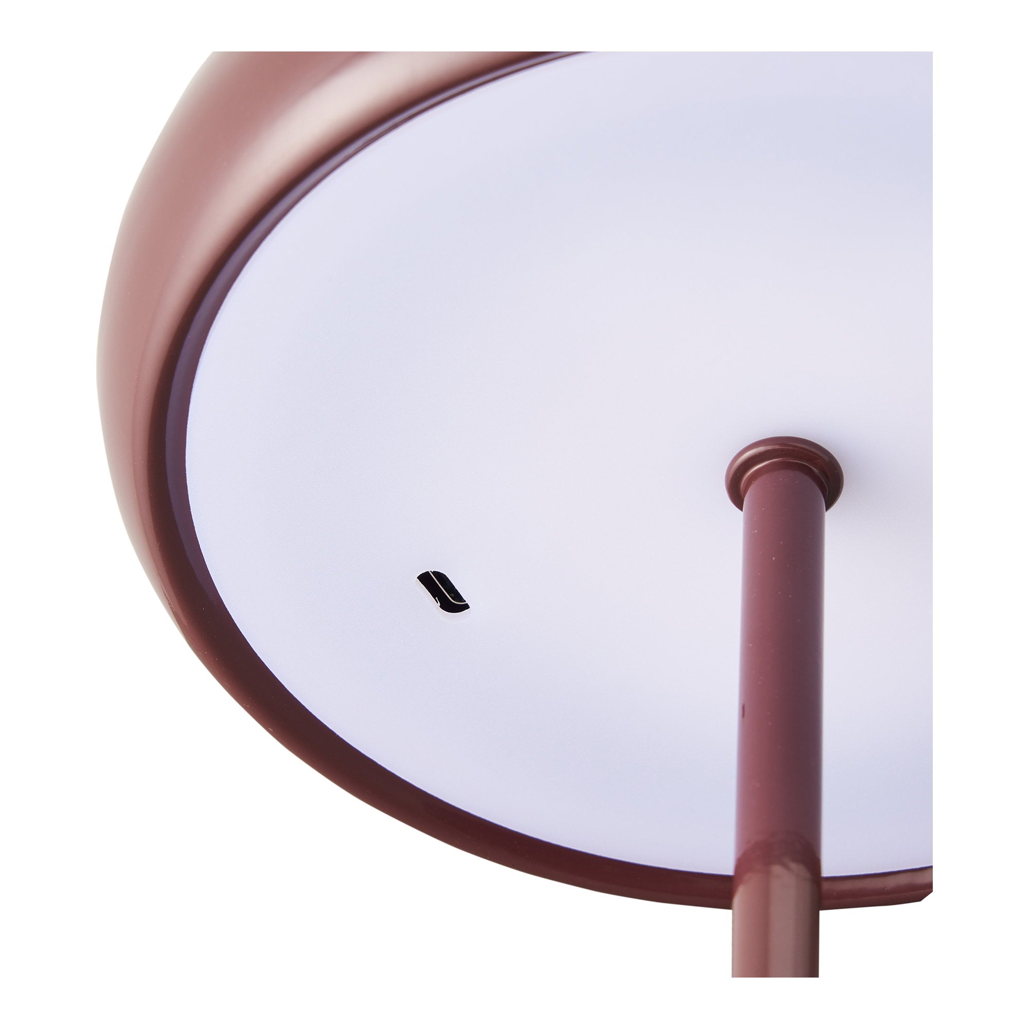 Margate tafellamp, oplaadbaar in metalen bordeauxrood ø16 cm