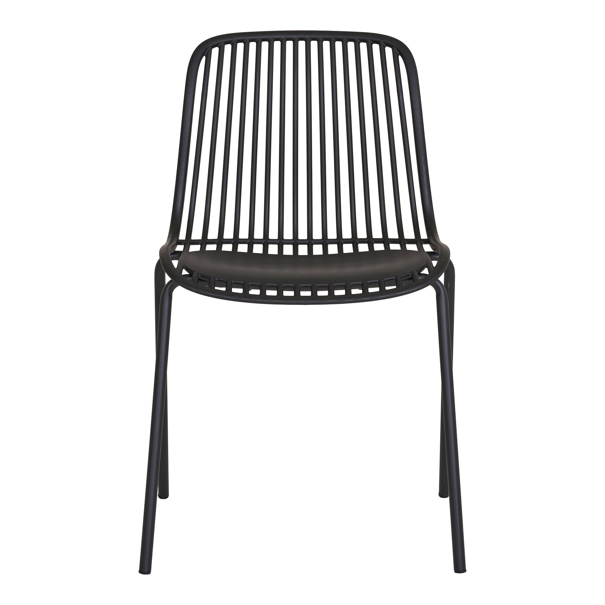 Branson eetkamerstoel , polypropylene, stackable, black (set of 4)