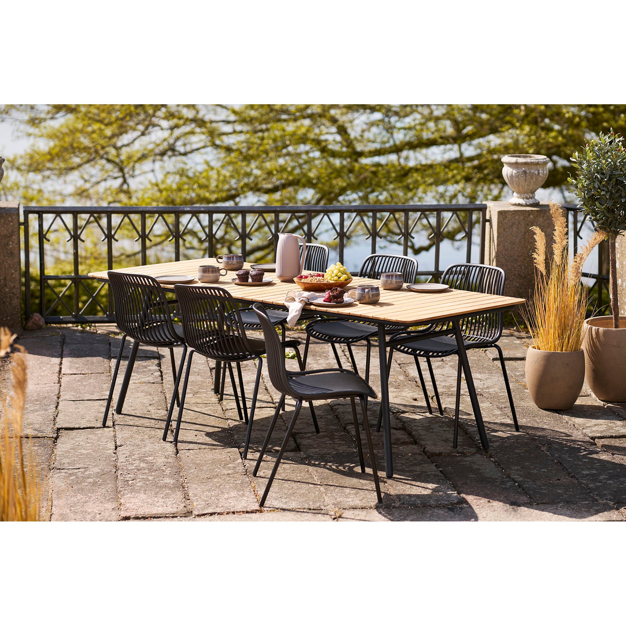Branson eetkamerstoel , polypropylene, stackable, black (set of 4)