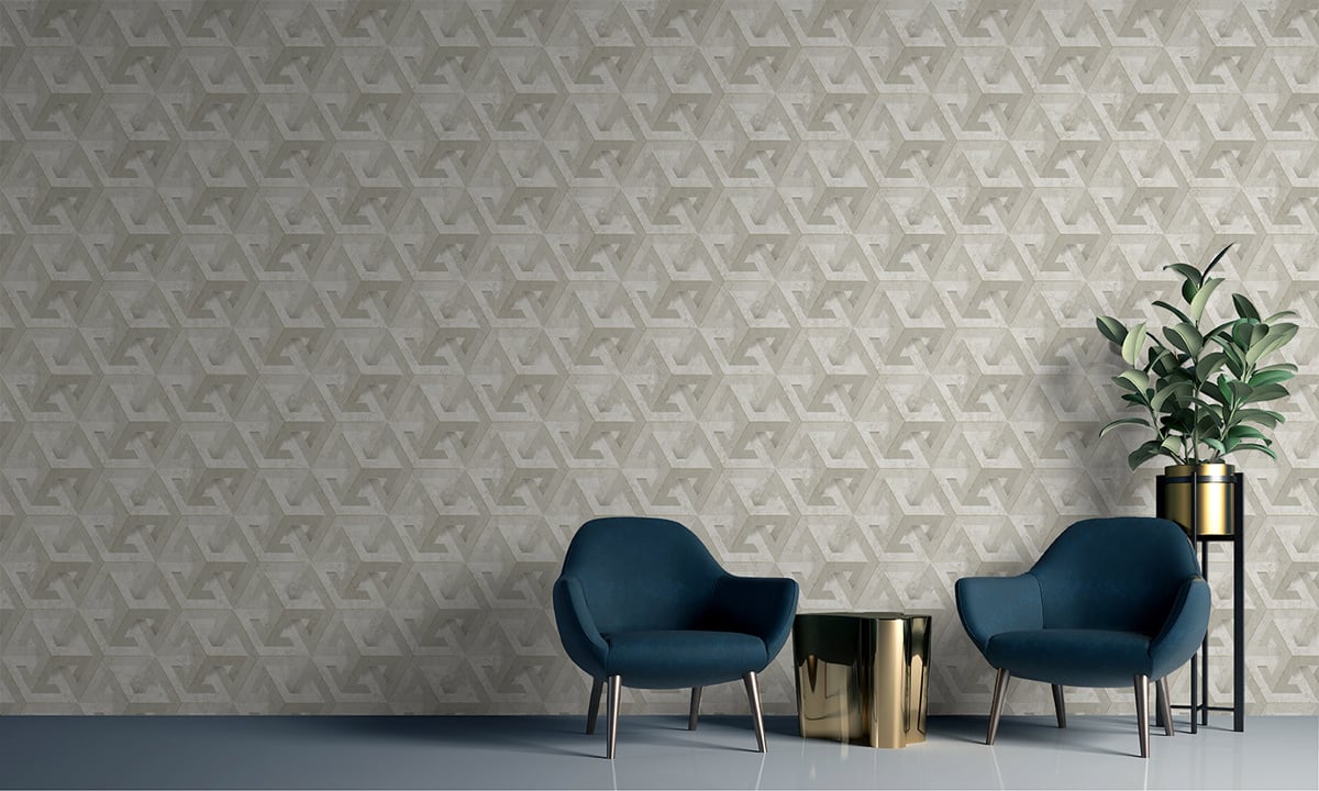 Behang Onyx dessin lichtbeige
