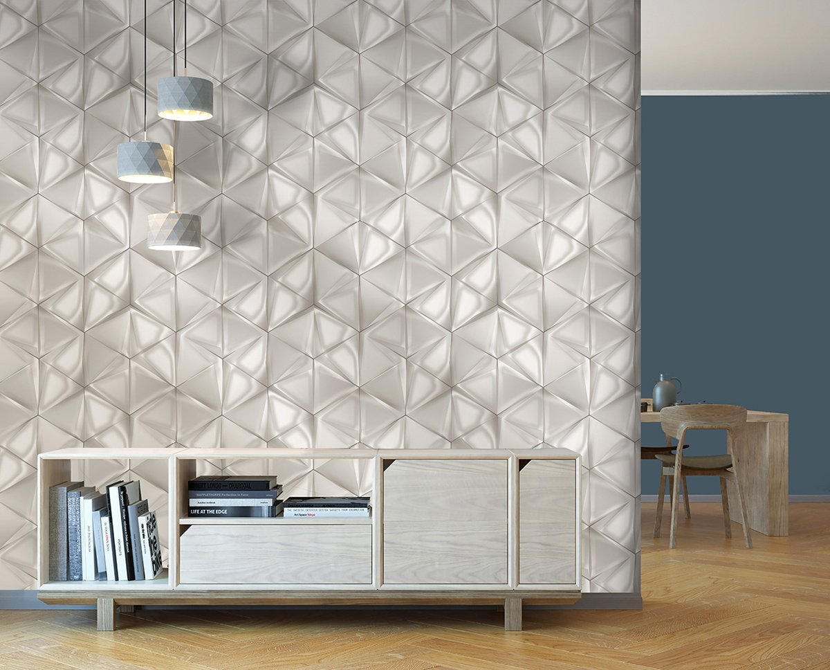 Behang Onyx dessin lichtgrijs
