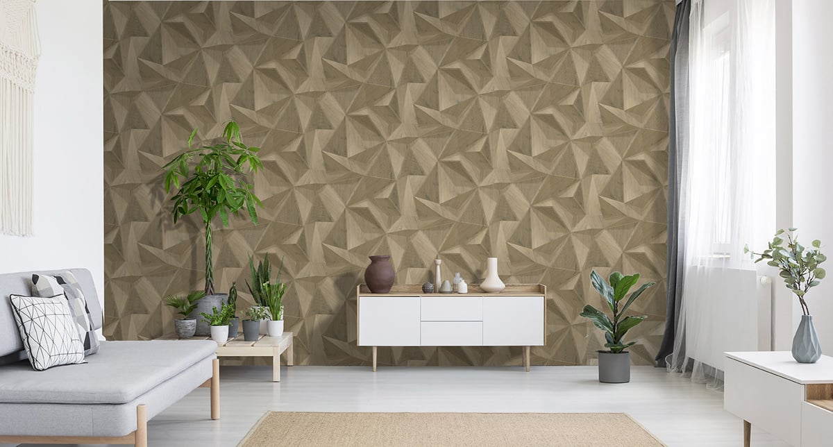 Behang Onyx dessin beige