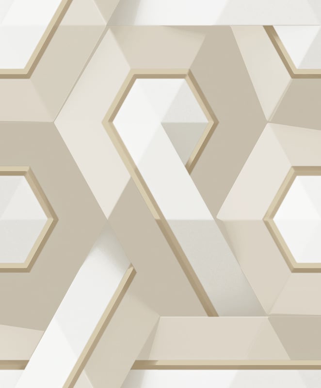 Behang Onyx dessin beige