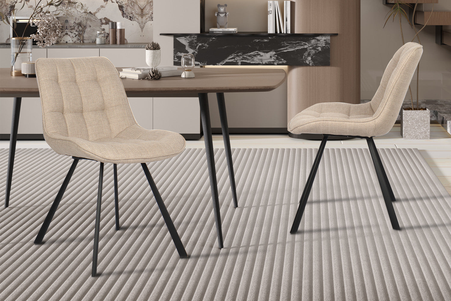 Stoel Ariba Ote Montego Beige/Lichtgrijs