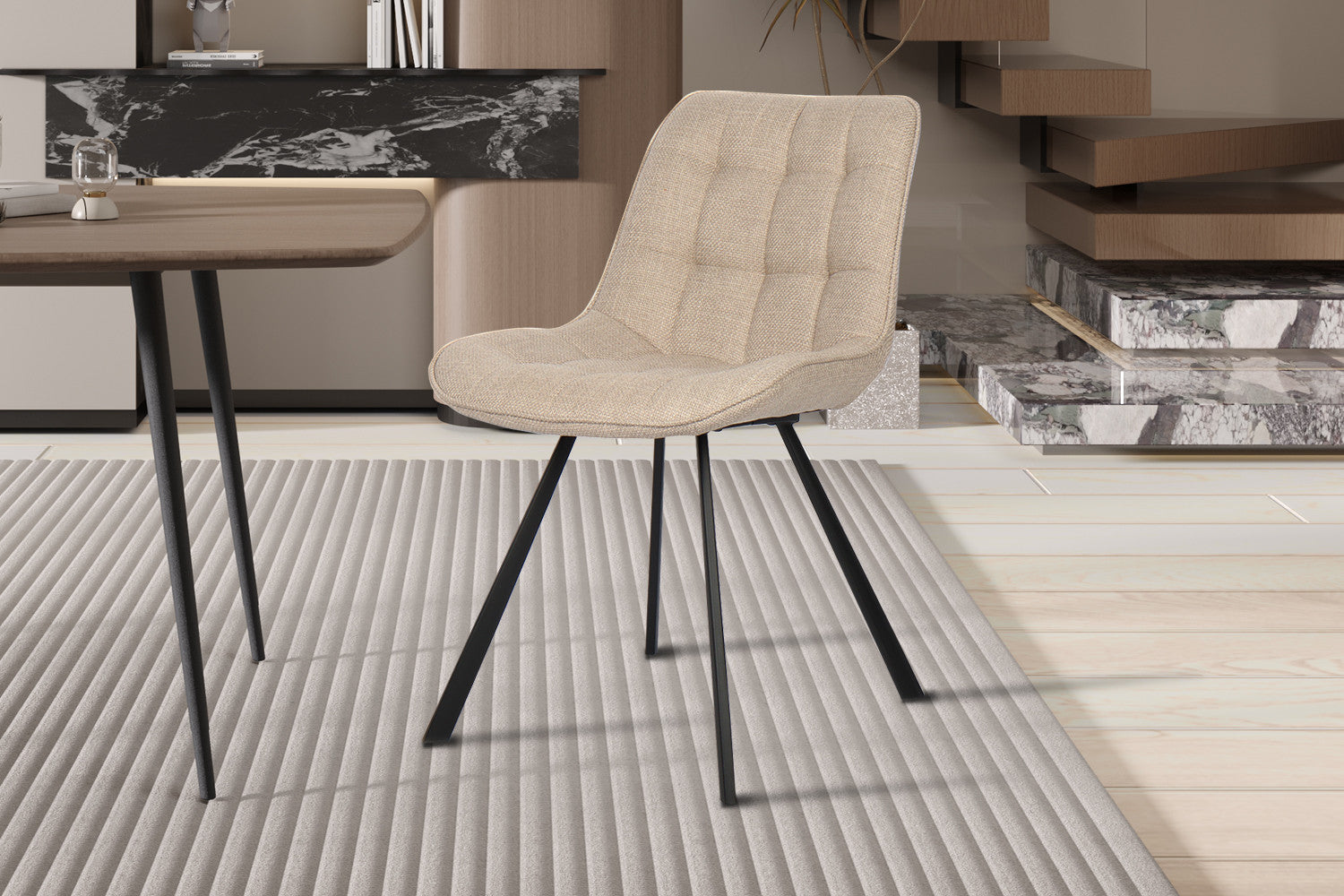 Stoel Ariba Ote Montego Beige/Lichtgrijs