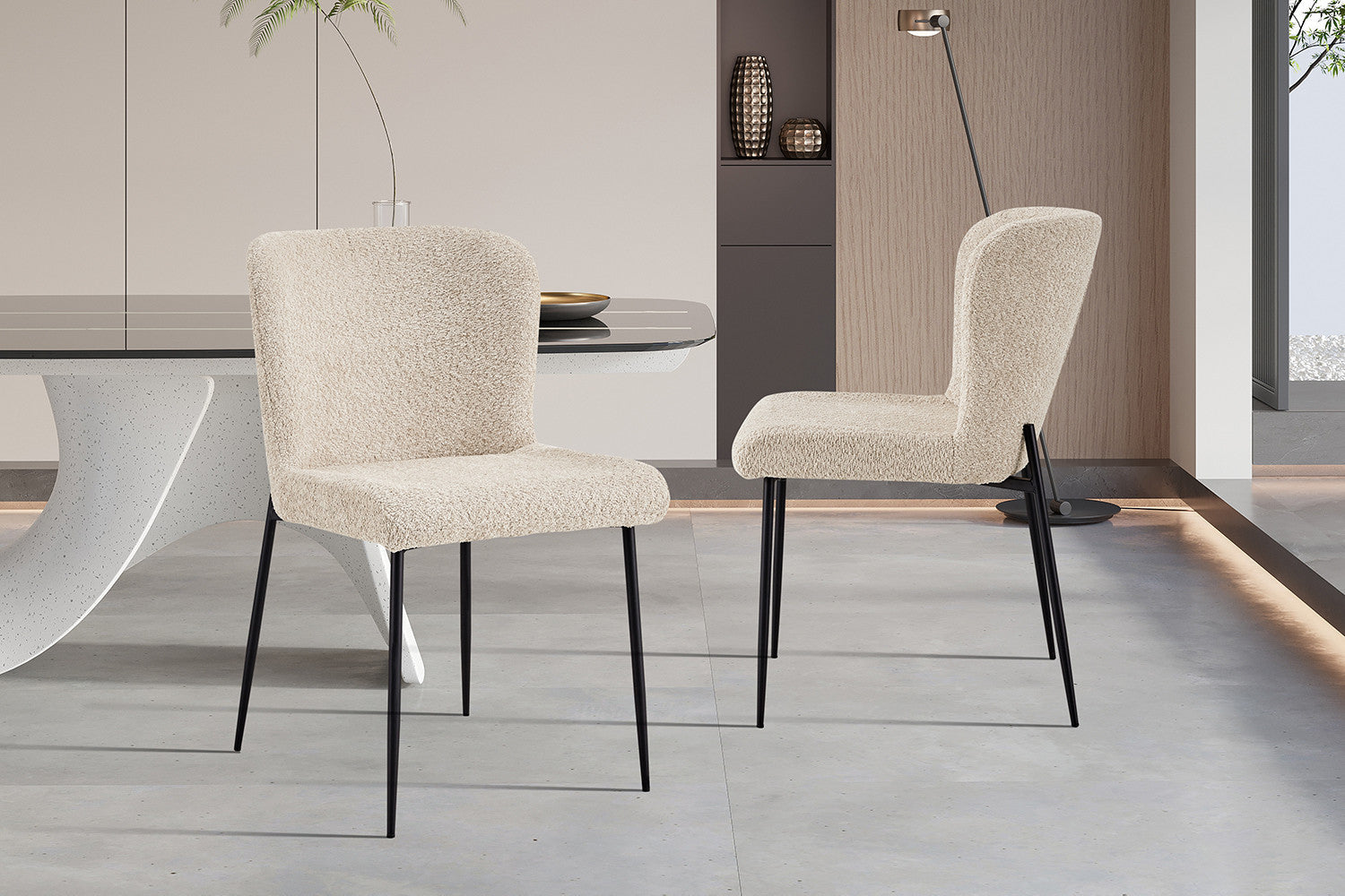 Stoel  Lisa Bouclé Beige