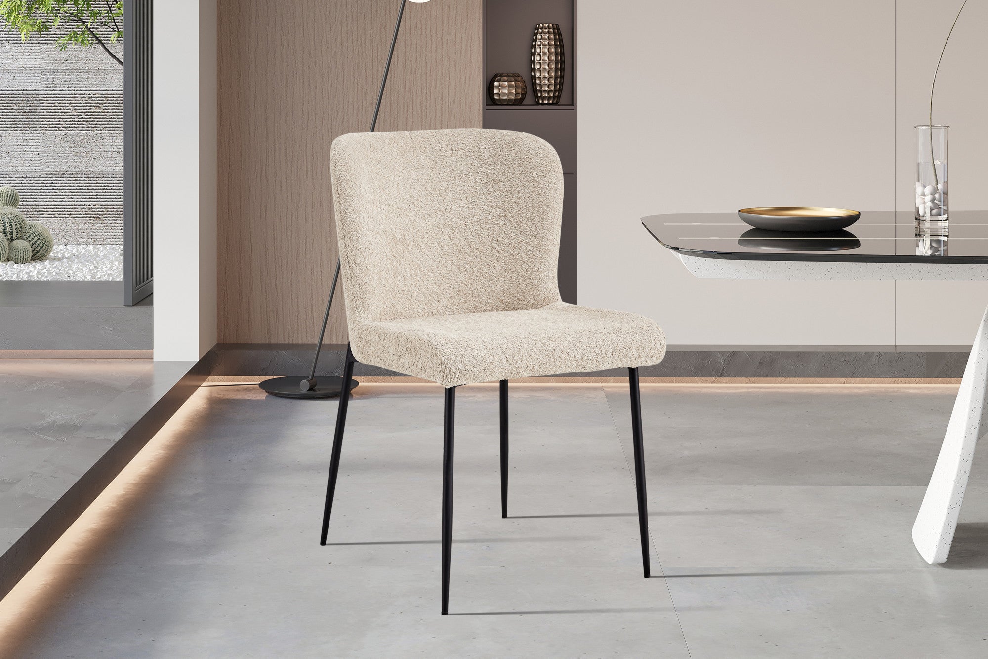 Stoel  Lisa Bouclé Beige