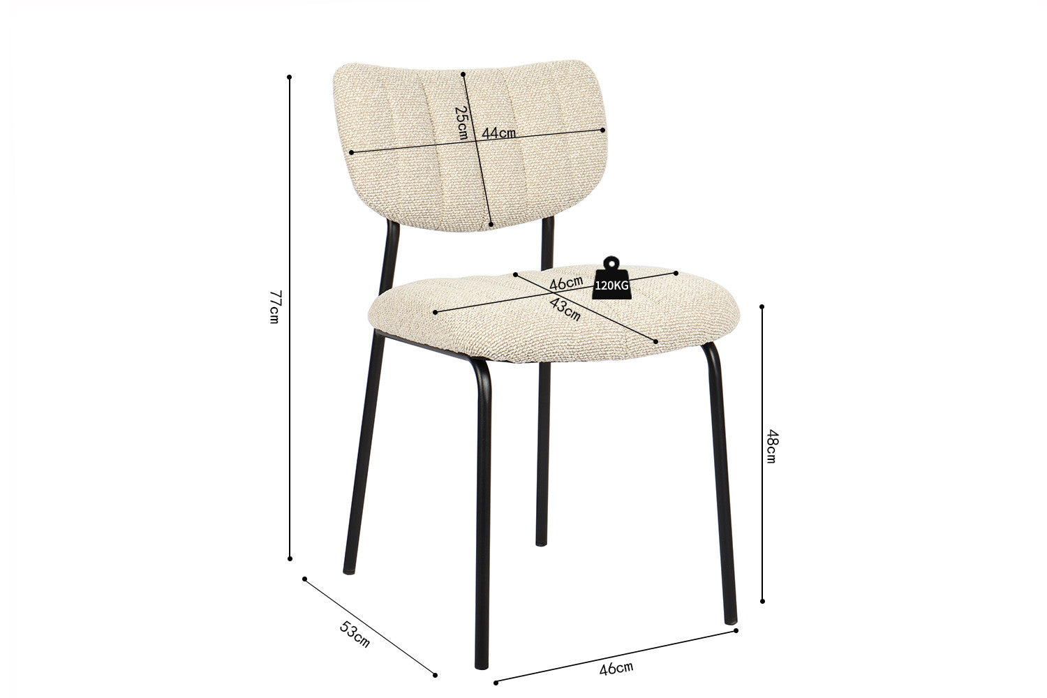 Stoel Antura Ote Lisa Beige