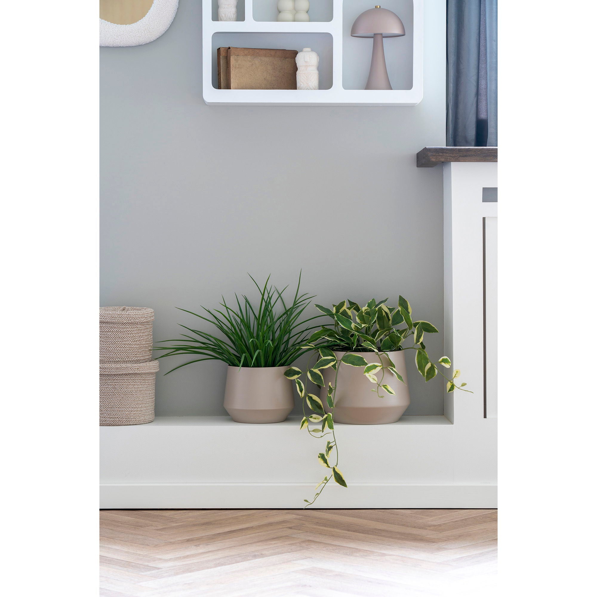 Pot in Zandkleur, set van 2