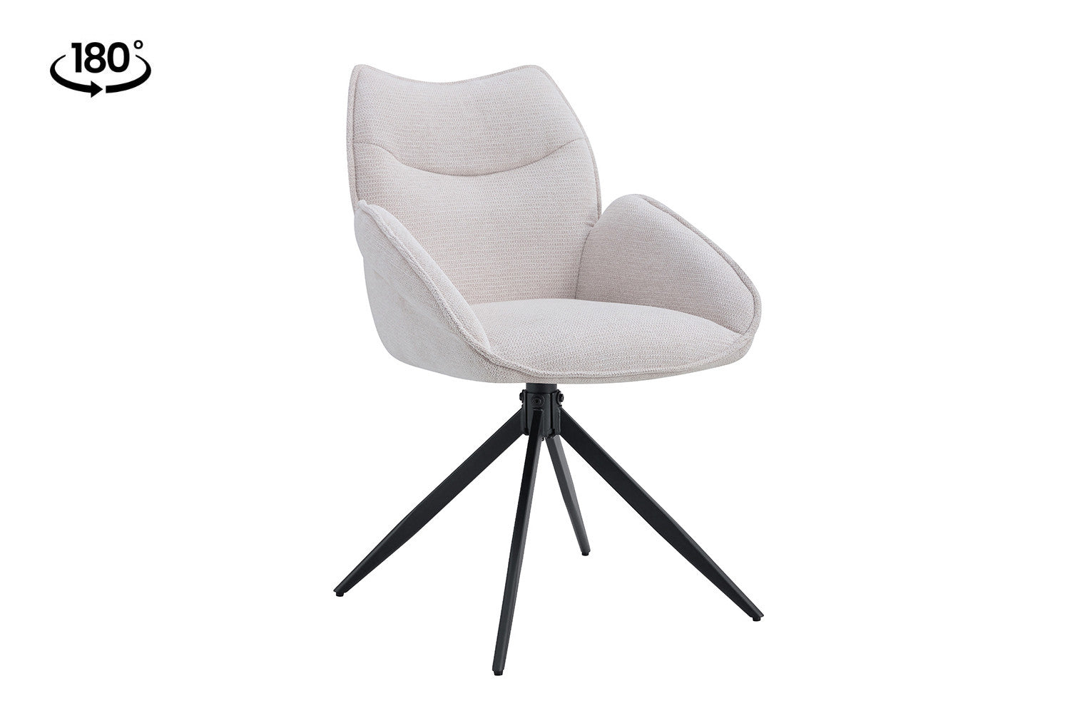 Stoel Mahi draaibare stoel Beige