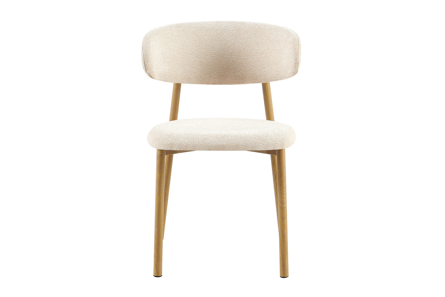 Stoel 'Coco' Naturel - Stof Fabb Raven 24 Beige