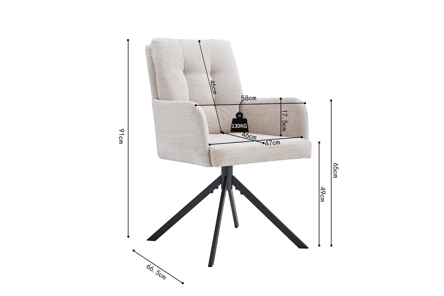 Stoel Granada Beige