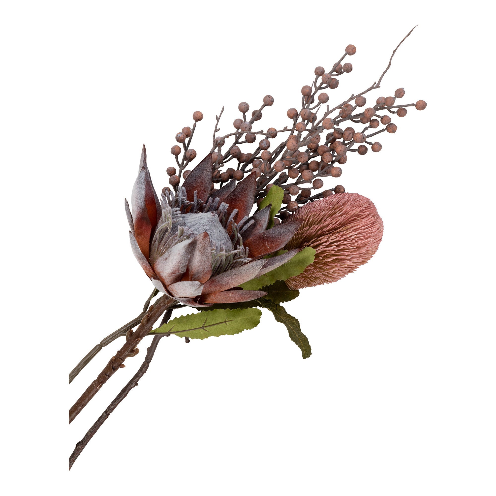 King Protea kunstboeket rozen mix - 74 cm
