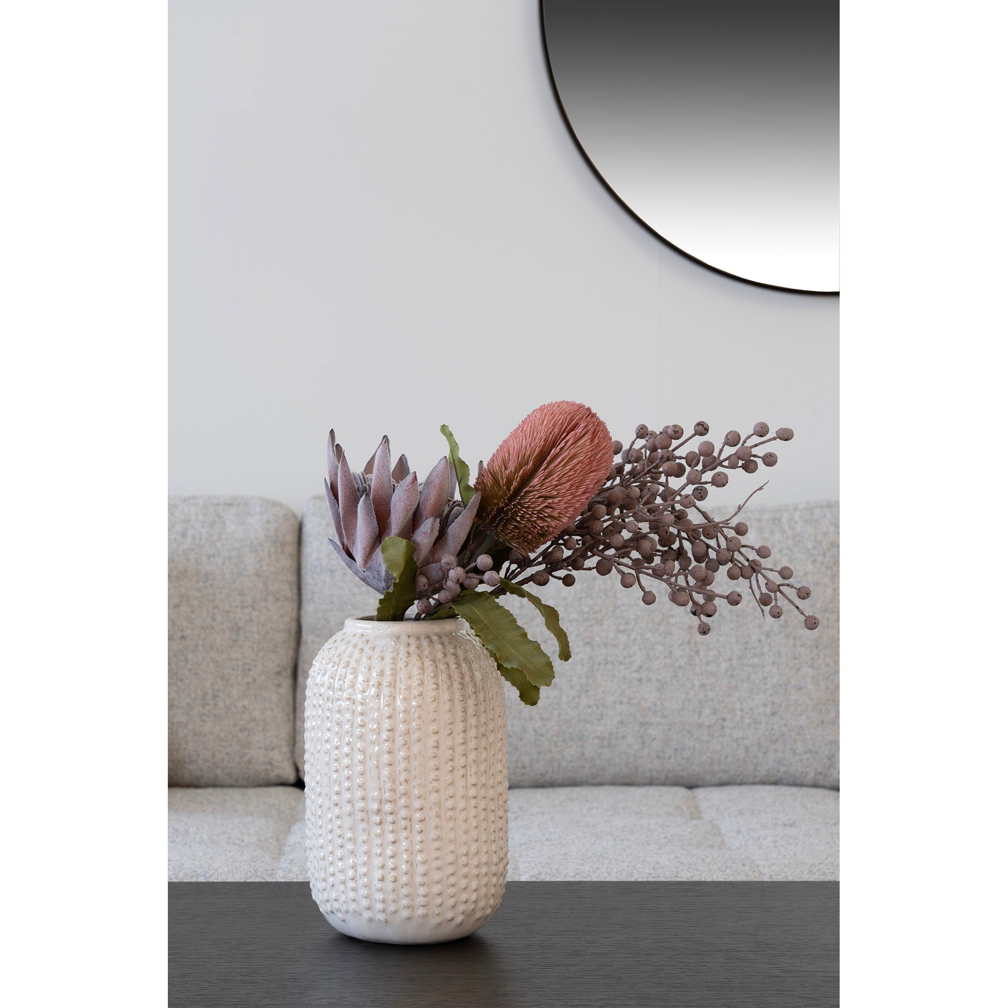 King Protea kunstboeket rozen mix - 74 cm