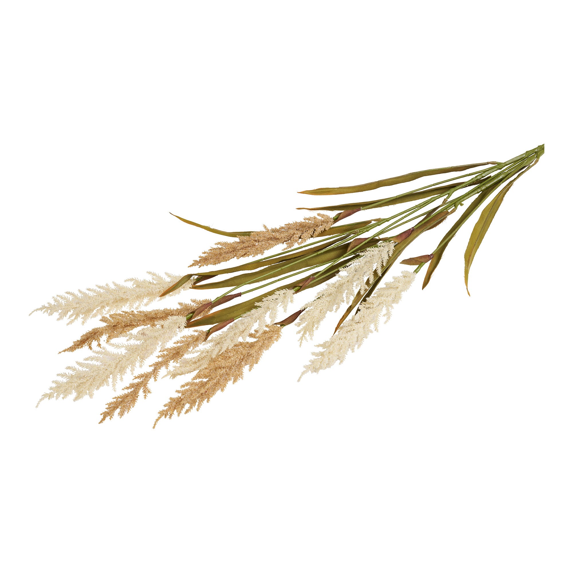 Decoratieve gras in beige - 130 cm