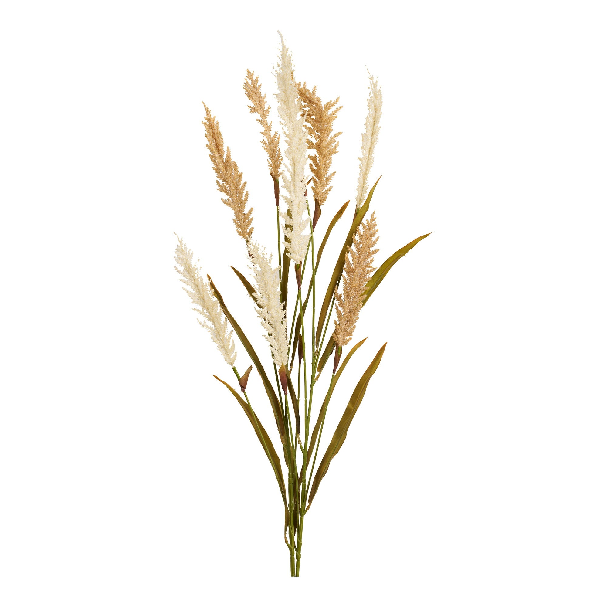 Decoratieve gras in beige - 130 cm