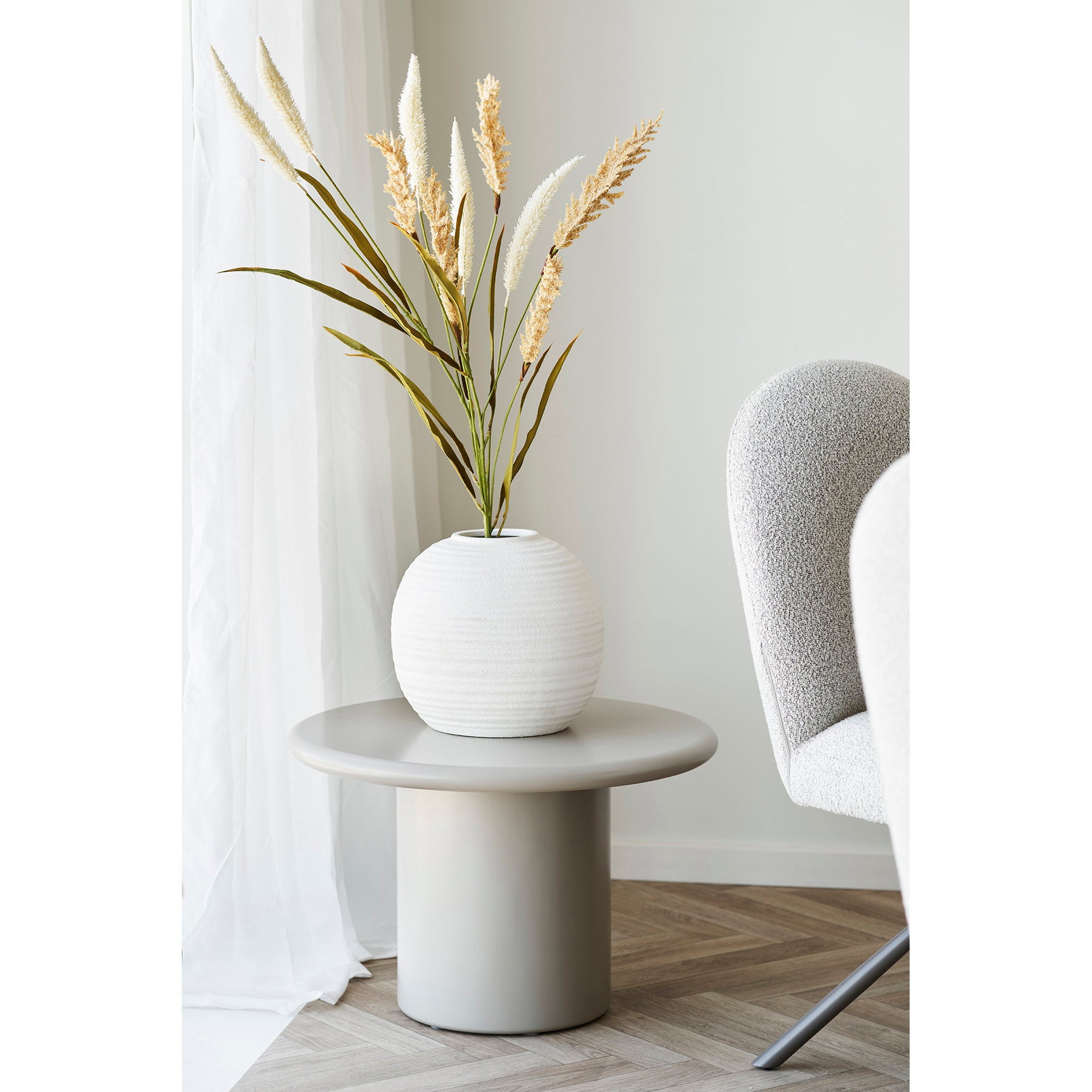 Decoratieve gras in beige - 130 cm