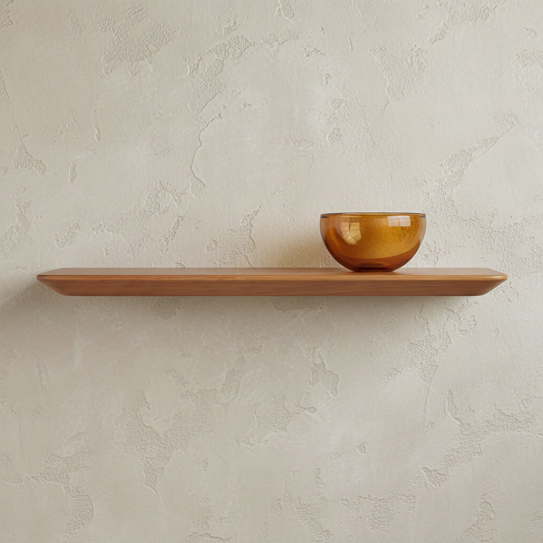 Craftsman teakhouten wandplank - 60 cm