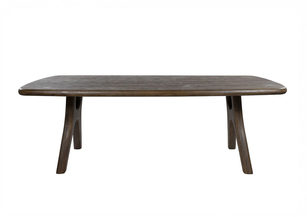 Eetkamertafel 200, langwerpig met ronde hoeken, Mango Espresso Brown