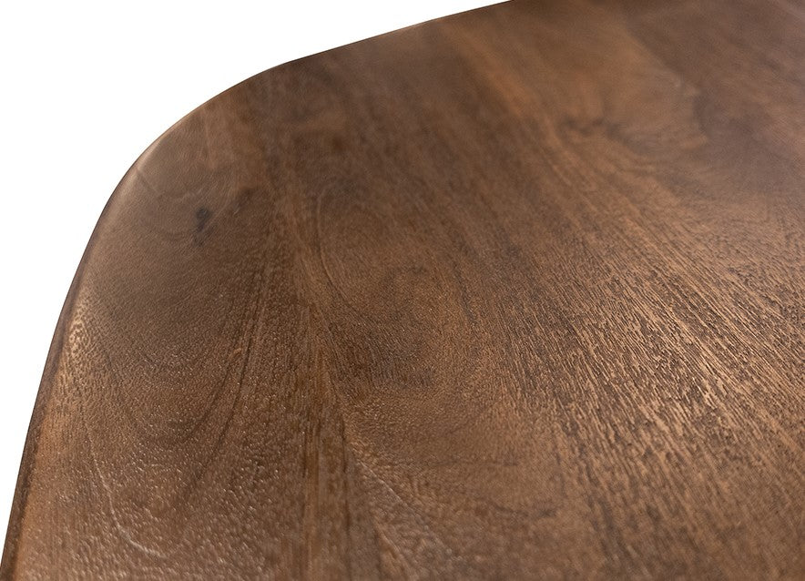 Eetkamertafel 200, langwerpig met ronde hoeken, Mango Espresso Brown