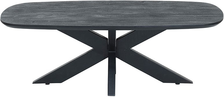 Salontafel deens ovaal 120, Acacia Black