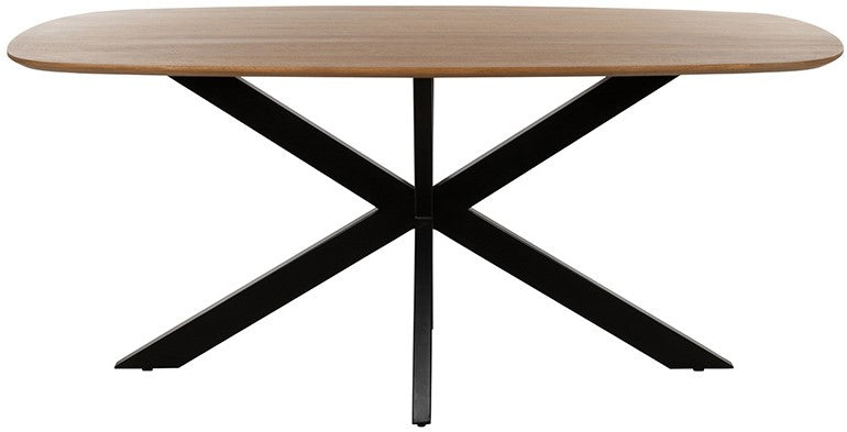 Eetkamertafel deens ovaal 160, Mango Smooth Natural