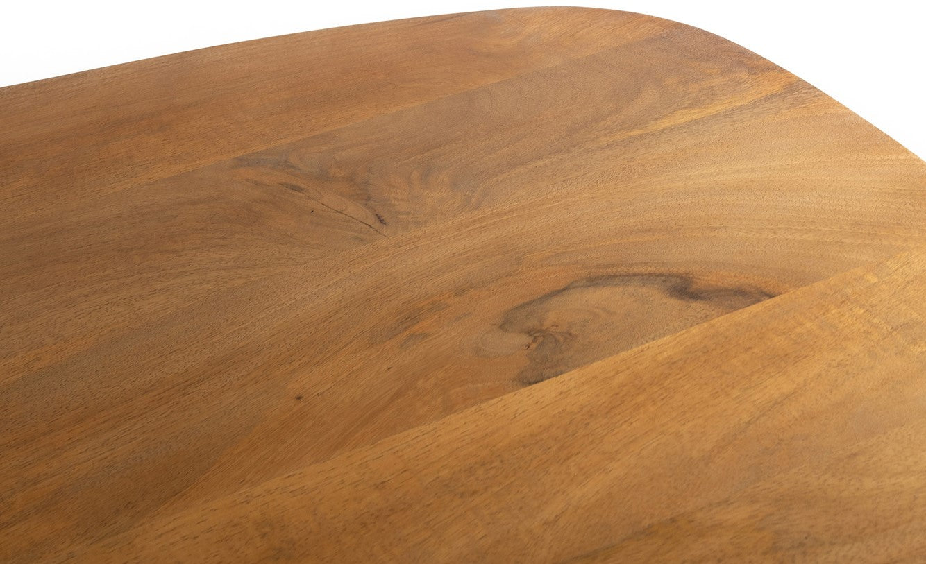 Eetkamertafel deens ovaal 160, Mango Smooth Natural