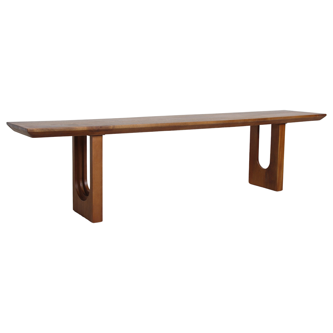 Bullnose Chamfered mangohouten eetkamerbank - 180 cm