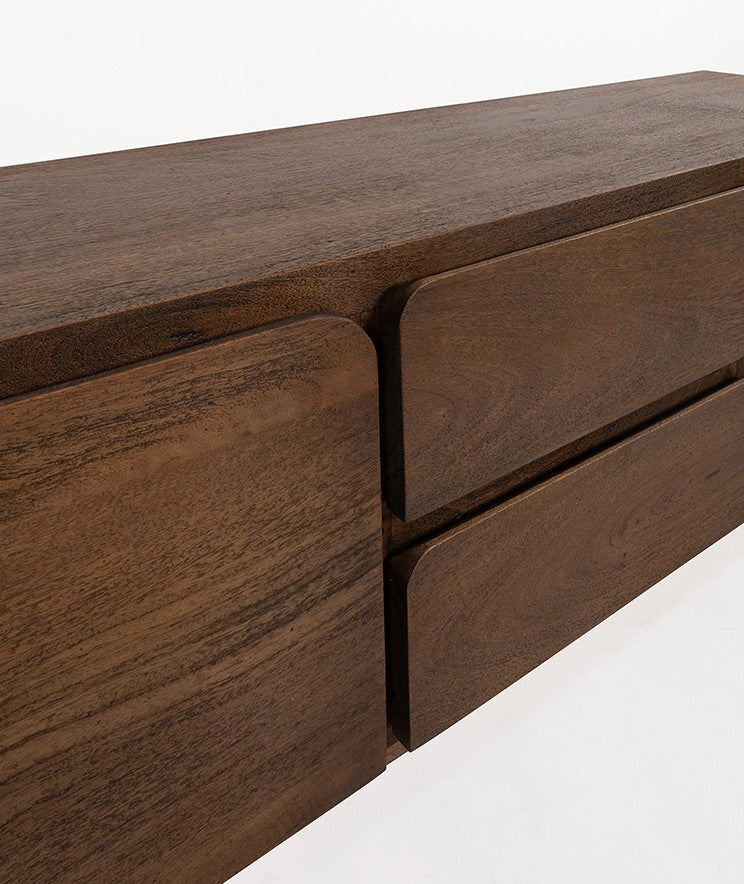 TV dressoir 190 cm in Mango Dark Malt