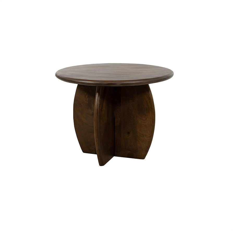 Salontafel Belly Ø60 in Mango Brown Walnut