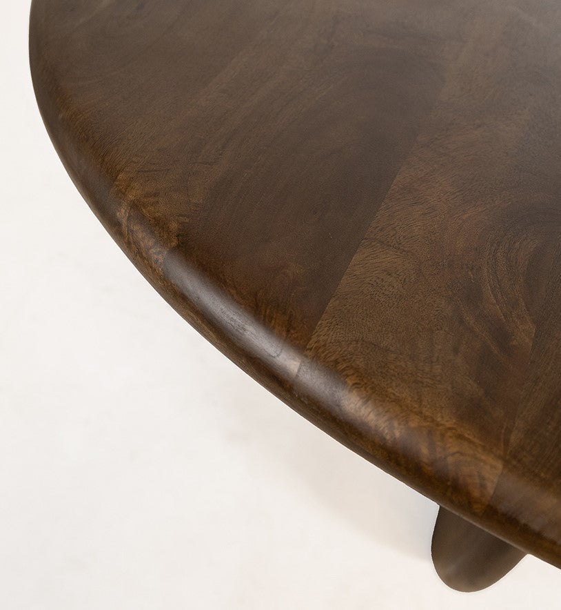 Salontafel Belly Ø60 in Mango Brown Walnut