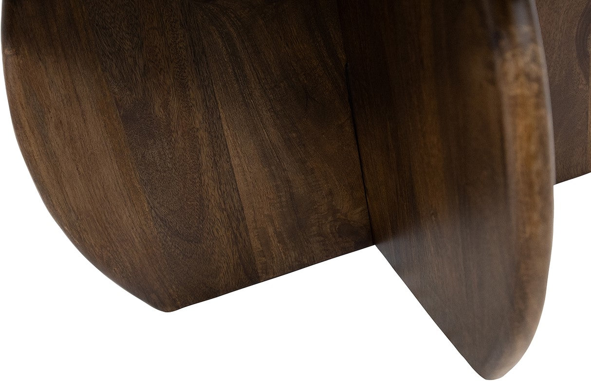 Salontafel Belly Ø60 in Mango Brown Walnut