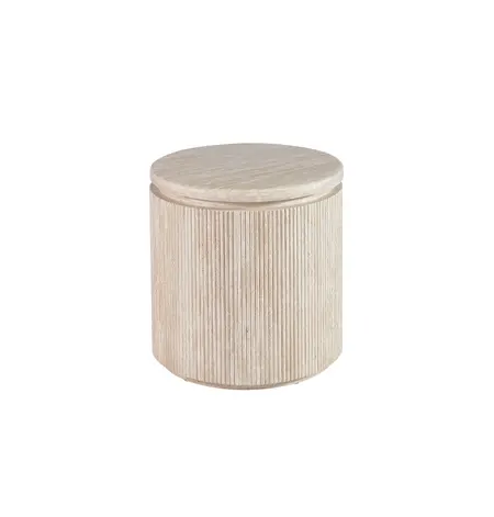 Bondo bijzettafel Travertine