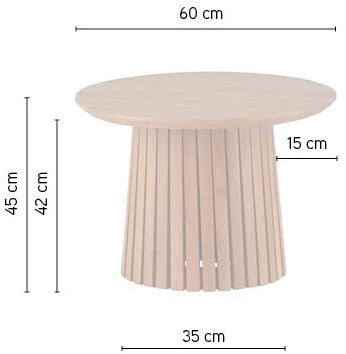 Salontafel Burundi Ø60